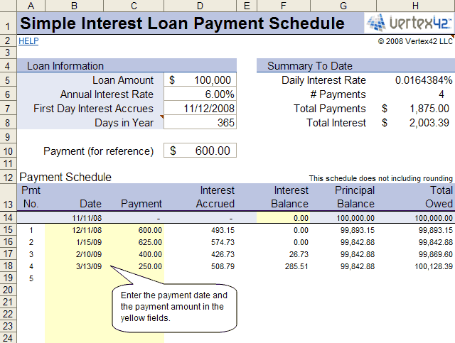 loan amortization schedule. Loan Amortization box.