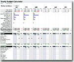 Yearly Budget Calculator Screenshot