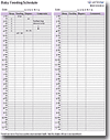 Baby Schedule Template
