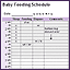 Baby Feeding Schedule Template