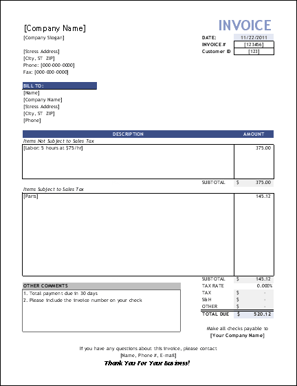 Invoice Template