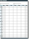 Printable Class Schedule