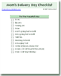 Delivery Day Checklist