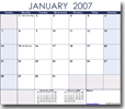 Excel Calendar Screenshot
