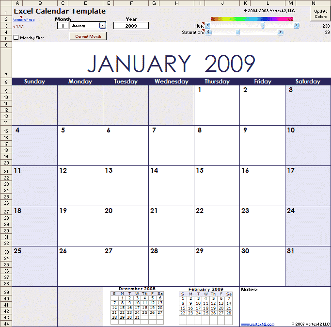 calendar 2010 printable