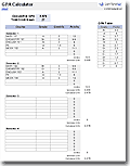 gpa spreadsheet