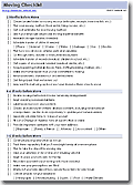 Moving Checklist Template