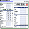 Personal Monthly Budget Spreadsheet