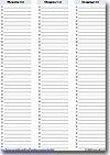 Blank Shopping List