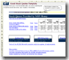 Excel Stock Quotes Template