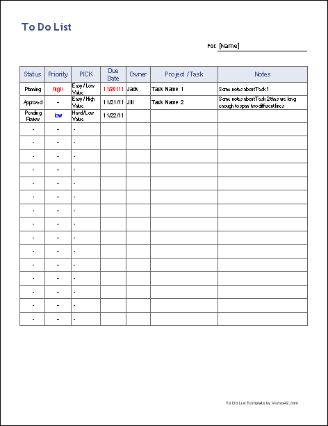  to Do List Template For Word Wallpapersskin