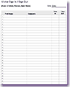 Visitor Sign In Out Sheet