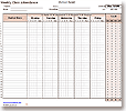 Weekly Student Attendance Record