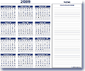 Yearly Calendar - Landscape