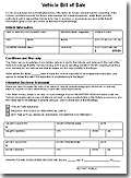 Bill of Sale Template