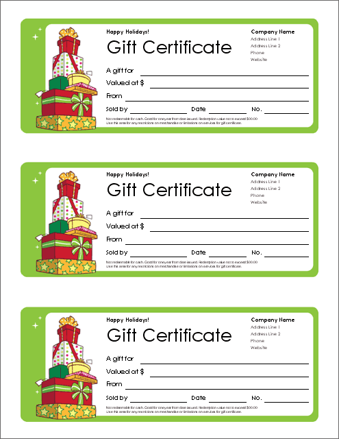 or "Happy Birthday!" line at the top. Birthday Gift Certificate or "Happy Birthday!" line at the top. Birthday Gift Certificate