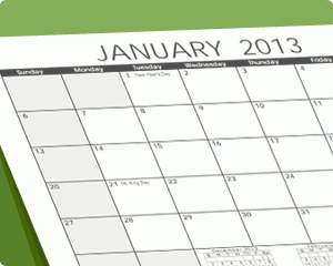 Post image for Download Free Calendar Templates for 2013