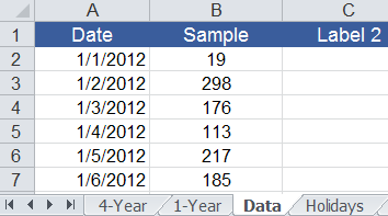 Data Worksheet