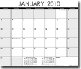 2010 Calender - Landscape