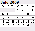 July Calendar