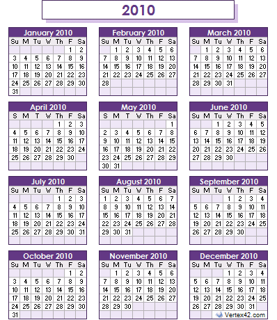 Printable 1999 calendar