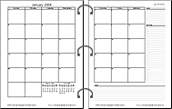 2-Page Monthly Planner