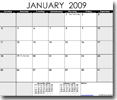Printable Monthly Calendar - Landscape