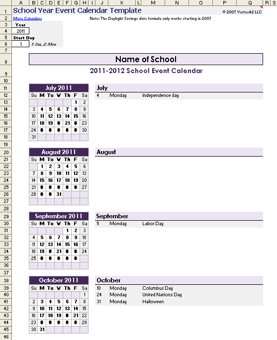 yearly calendar template. free printable yearly calendar