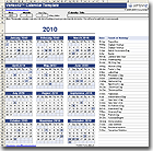 Perpetual Calendar Template