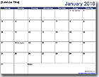 Perpetual Monthly Calendar
