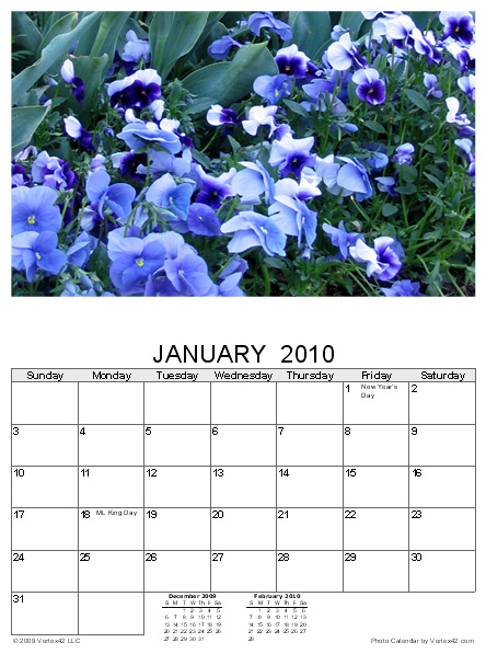 Photo Calendar Template