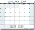 Printable Calendar with Holidays - Ocean