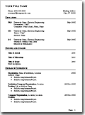 CV Template - Outline Format