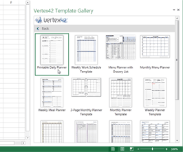 Vertex42 Template Gallery Screenshot