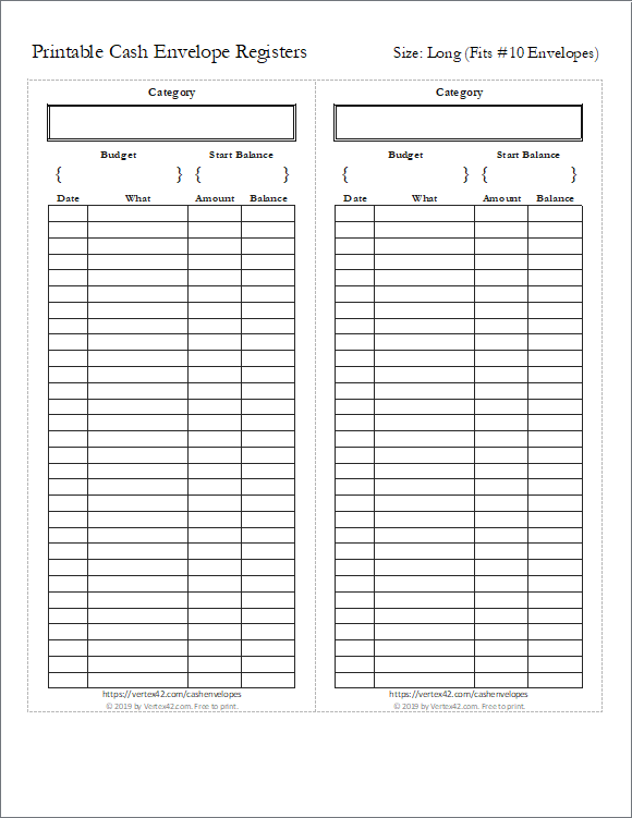 Legal Envelope Template PDF Template