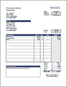 Template #2: Invoice with Unit Price / Qty
