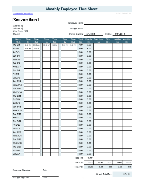 time sheet template for excel timesheet calculator