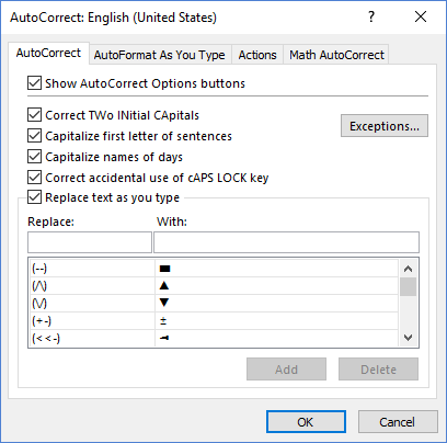 Excel Insert Symbol Tool