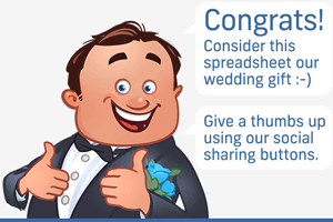 Thumbs Up Guy for Wedding Templates
