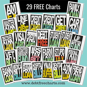 Debt Free Charts Free