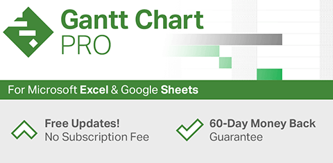 Gantt Chart Pro for Excel and Google Sheets
