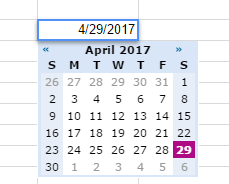 Date Picker in Google Sheets