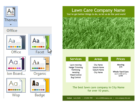 Lawn Care Flyer Template For Word