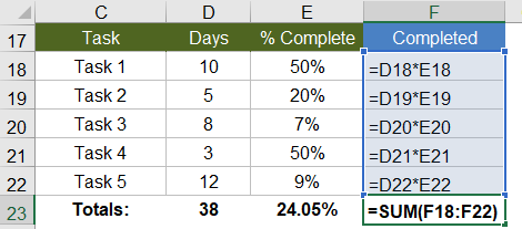 Array Formula Example - How it Works