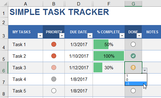 Validate input with check mark - Excel formula