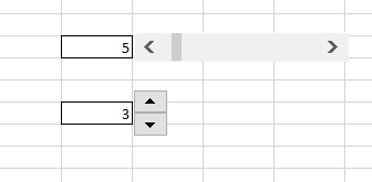 Scroll Bar and Spin Button in Excel