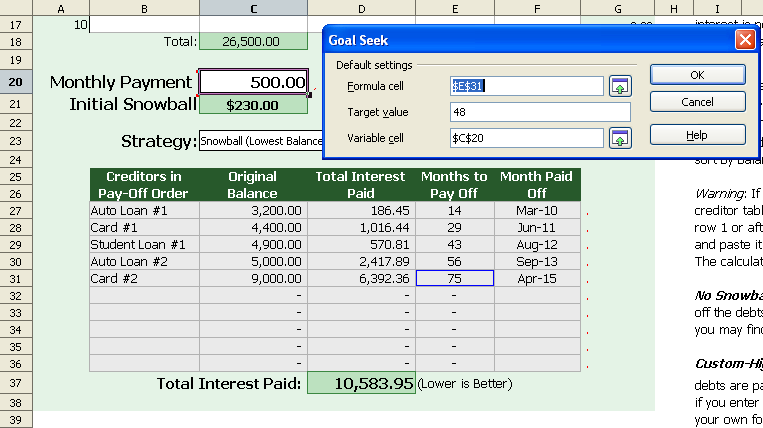 Calculate Monthly Payment