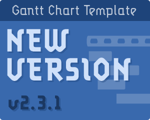 Announcing New Gantt Chart Template Version 2.3.1