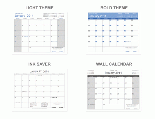 V42 monthly calendar themes