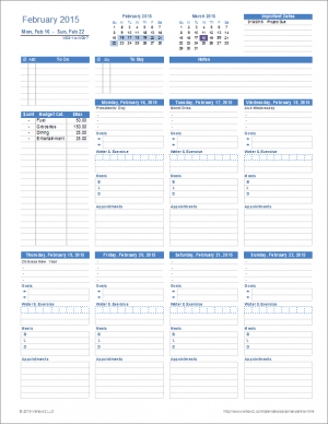 Personal Planner Template